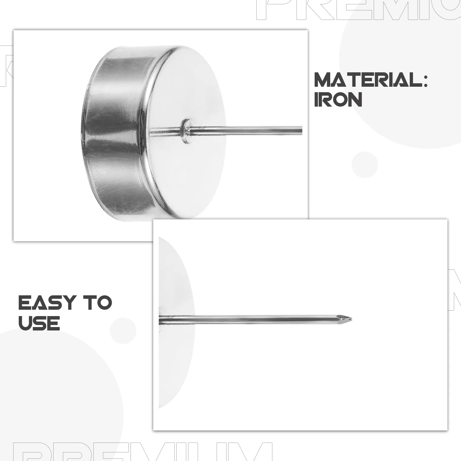 

6pcs Holder With Spike Christmas Decor Metal Cup Party Favors Insert Holder Desk Christmas Tree Decoration