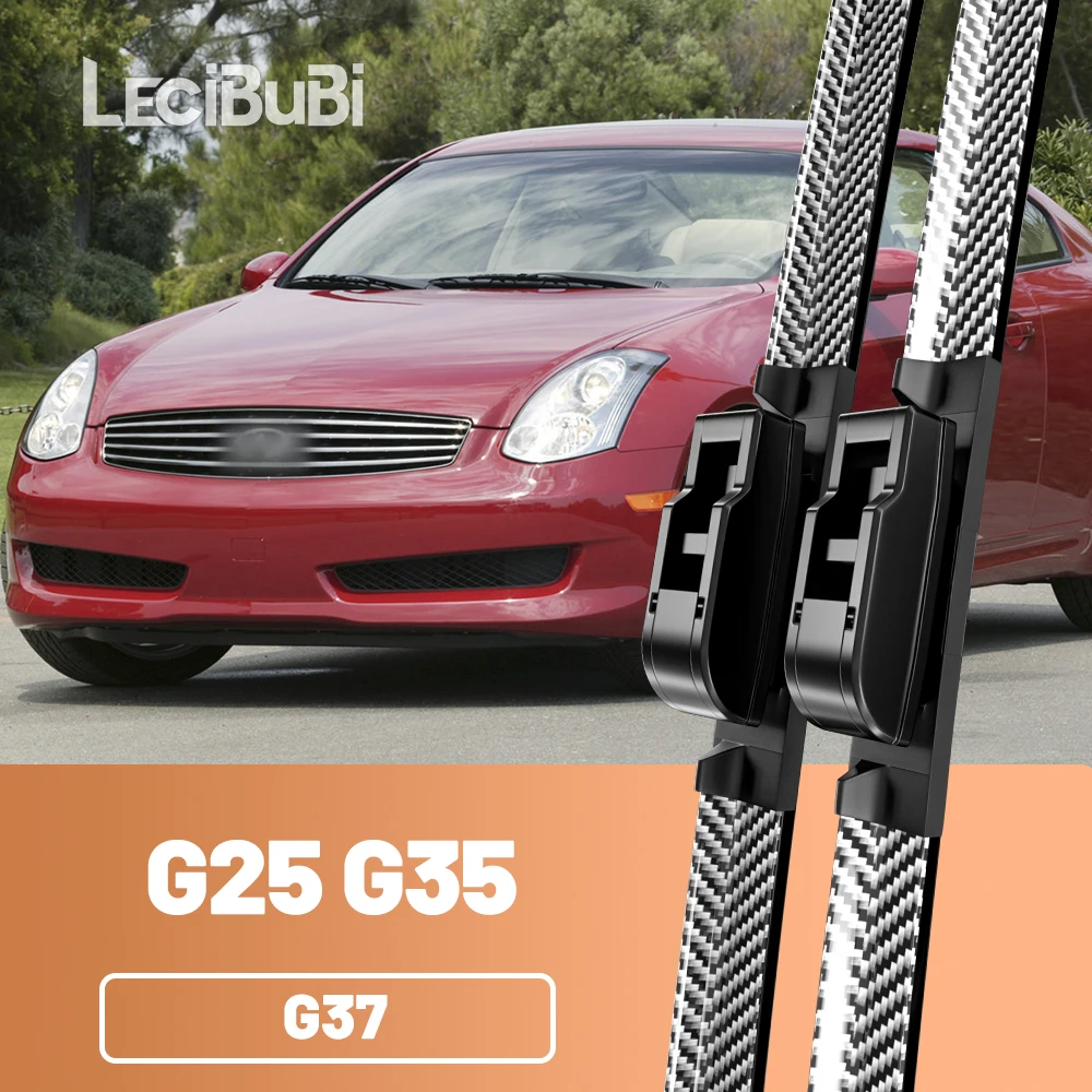 2 stücke Frontscheibe Scheibenwischerblätter Carbon Faser Scheibenwischer Für Infiniti G25 G35 G37 2003-2013 2006 2007 2008 2009 2010
