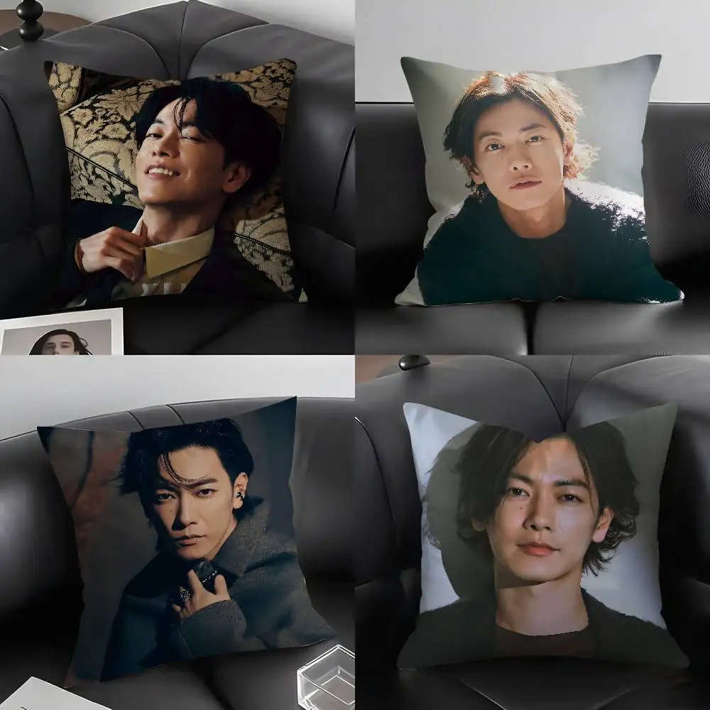 

Well-known Actor T-Takeru SatohS Pillow Case Soft Plush Fabric Double Sided Print Decorative Home Living Room Gift Cushion Cover