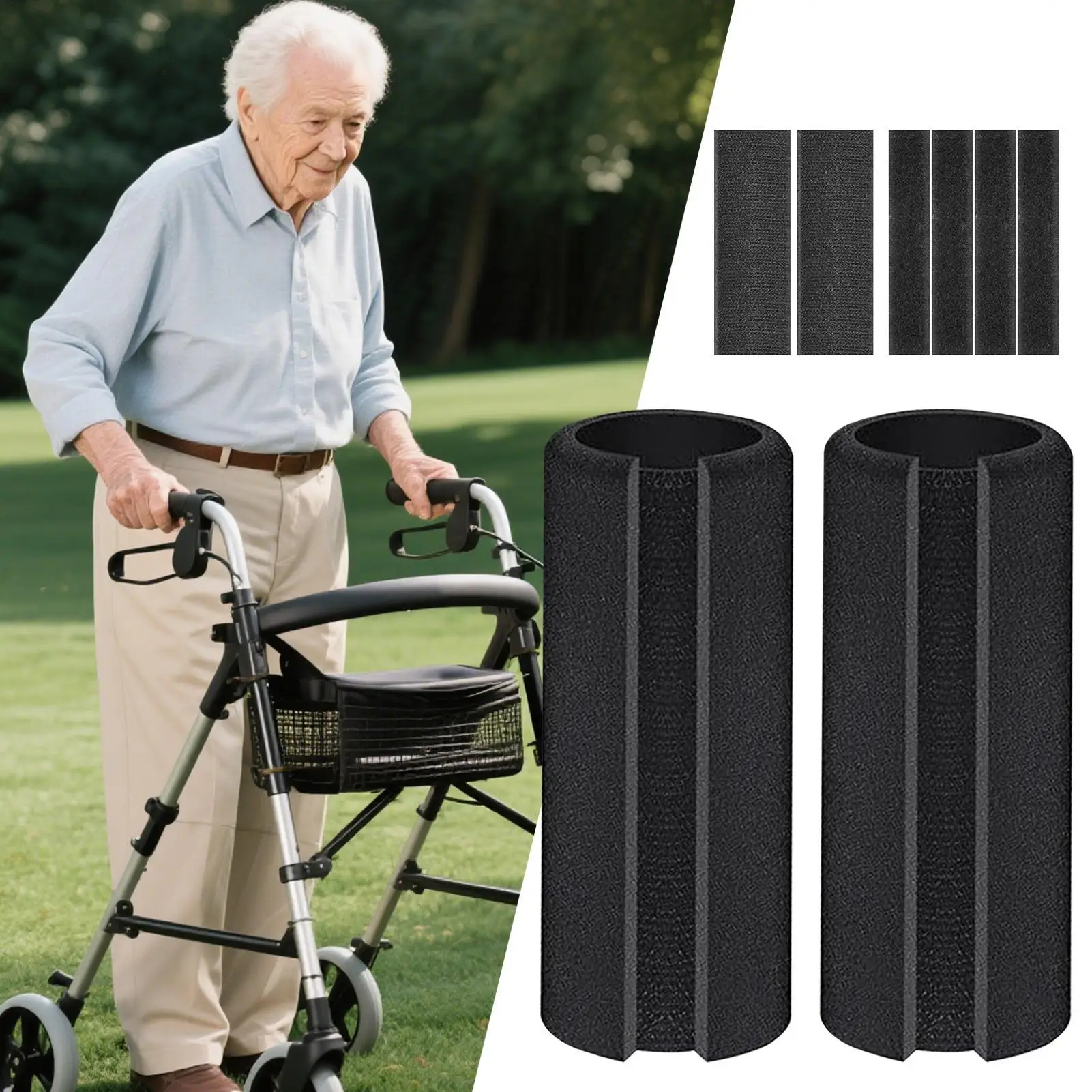 

Foam Handle Grips Foam Grip Tubing Cushions Grippers Handlebar Wrap Buffer Cover Ergonomic 2 Piece Comfortable Replacement