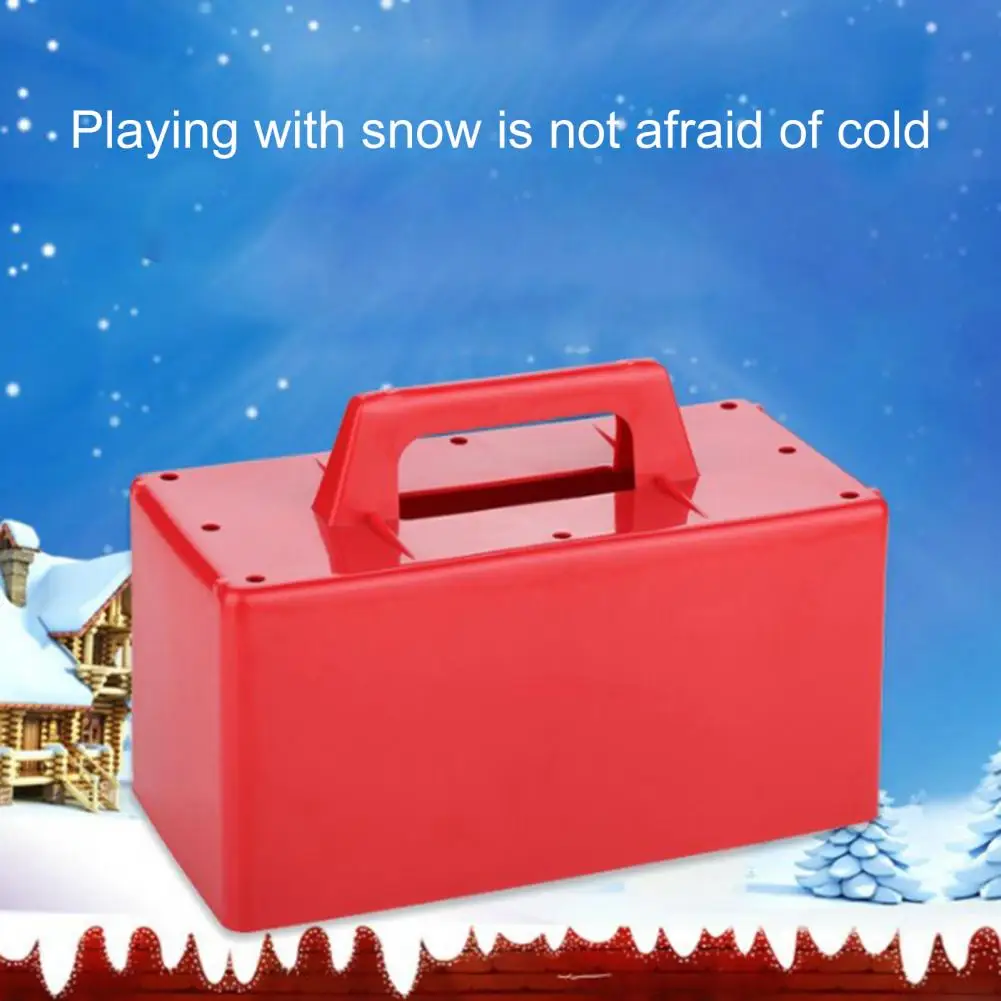 Snow Block Mold Smooth Edge Reusable Handle Design Create Snow Brick Summer Sand Castle Brick Maker Mold Toddler Toy for Kids