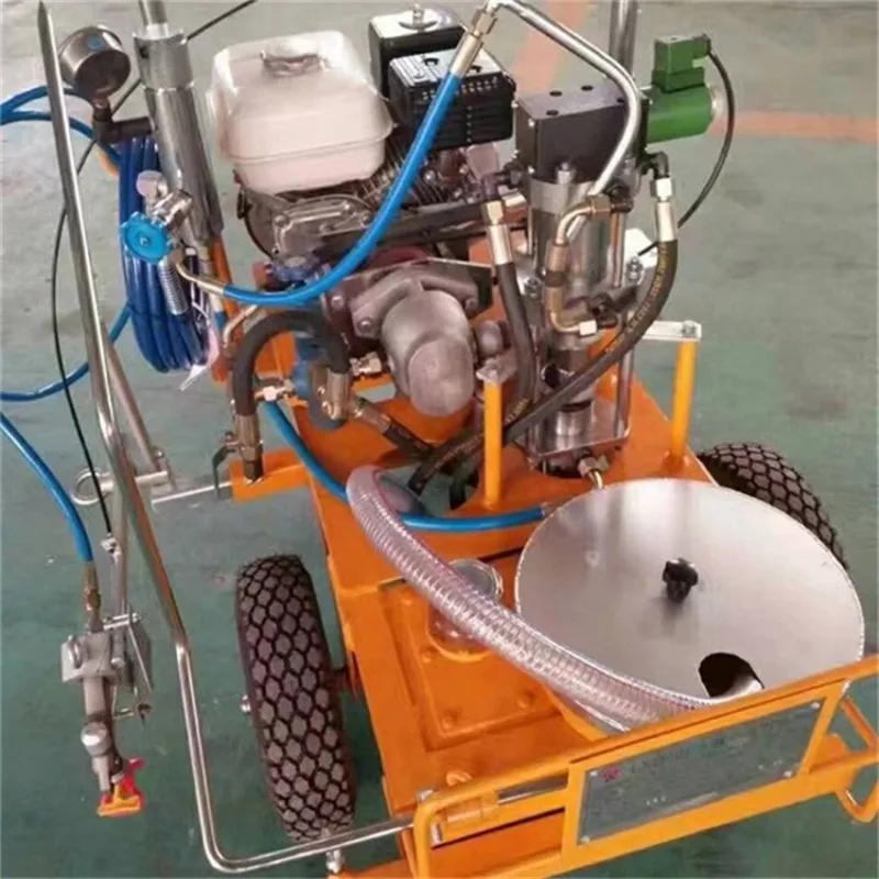 Hand-pushed cold spray marking machine, road marking line spraying machine
