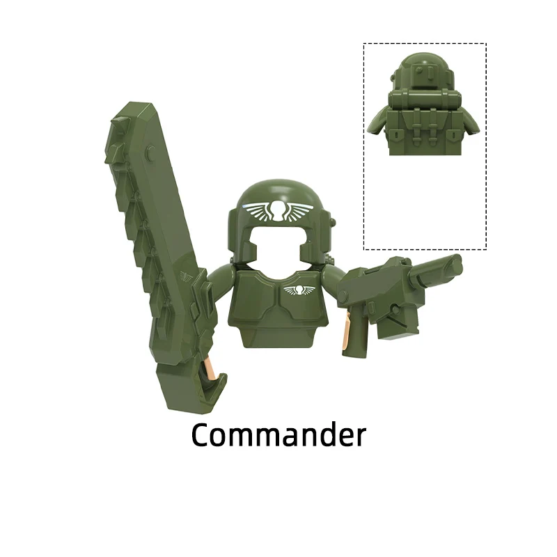 The Modern Heavily Armed Engineering Melee Assault Soldier Commander Signal Corps Model Blocks MOC Bricks Set Gifts Toys KT1037