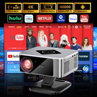 Horlat Projector 40000 Lumens Full HD 1080P Projector 4K Support Android12 WiFi 6 Home 3D Theater Beamer Outdoor Projector HDR10
