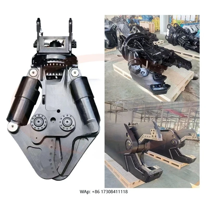 Hydraulic Rotating Excavator Attachment Demolition Double Cylinder Metal Scrap Shear for Excavator