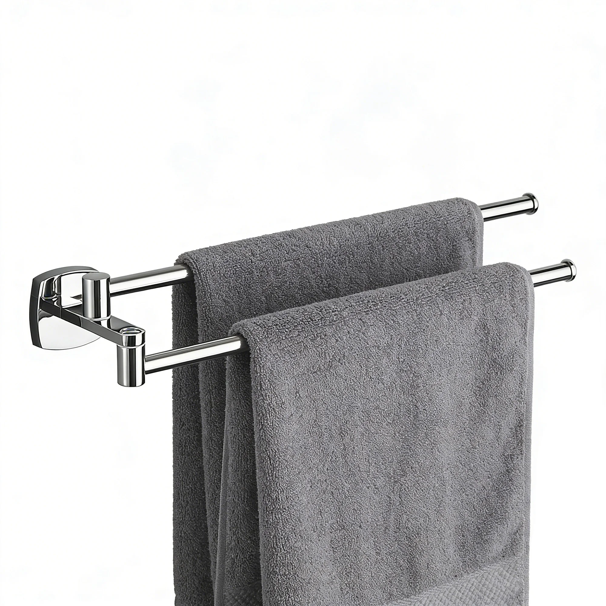 

Bathroom towel bar, folding towel rack