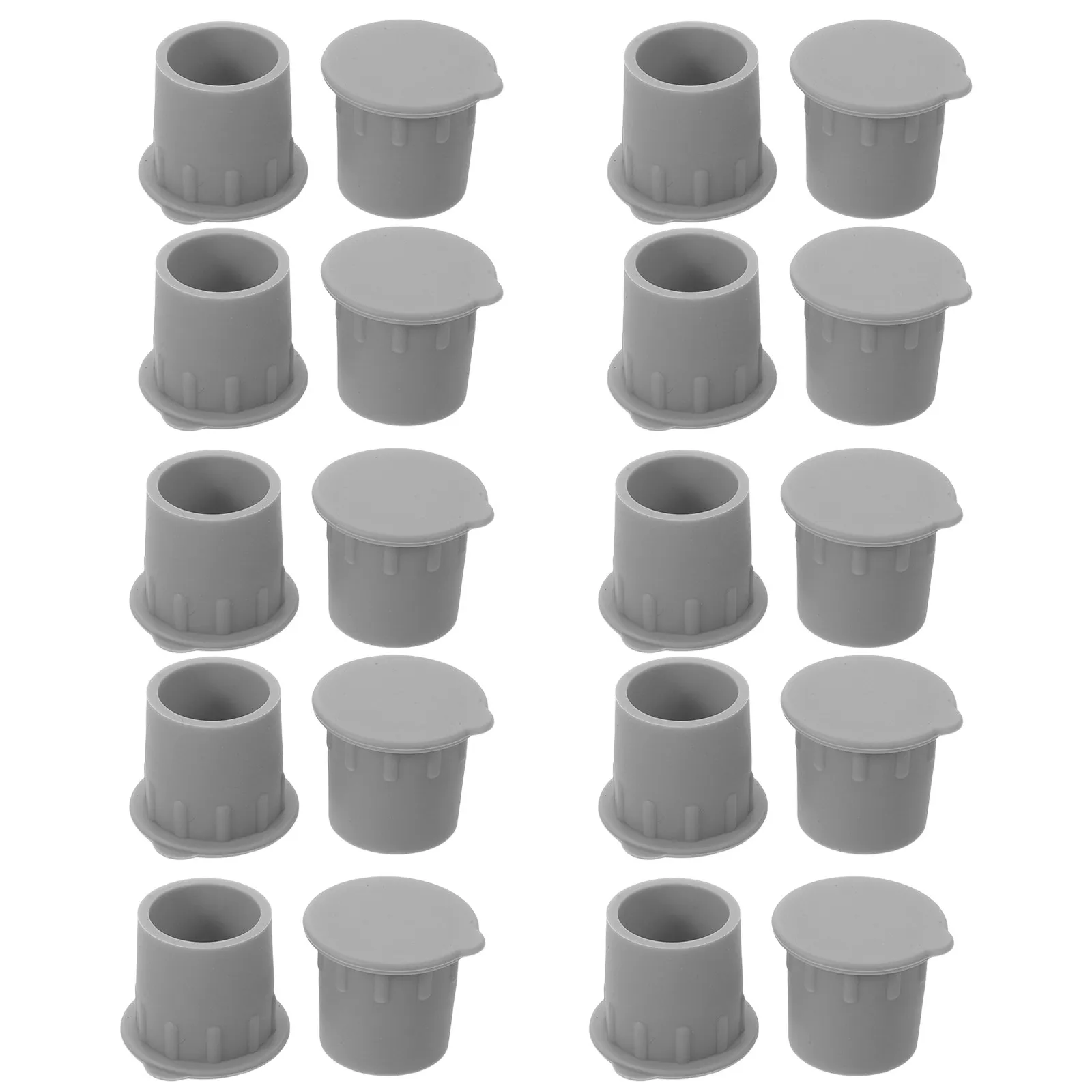 20pcs Pool Fence Hole Caps Weatherproof Plastic Deck Anchor Cover for 1 Inch Ground Sleeves Post Hole Plug for Child Safety Mesh