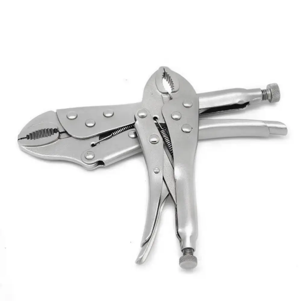 5/7/10 Inch Locking Pliers Circular Mouth Adjustable Vise Vice Grips Heavy Duty Quick Fixing Clamping Curve Jaw Spanner