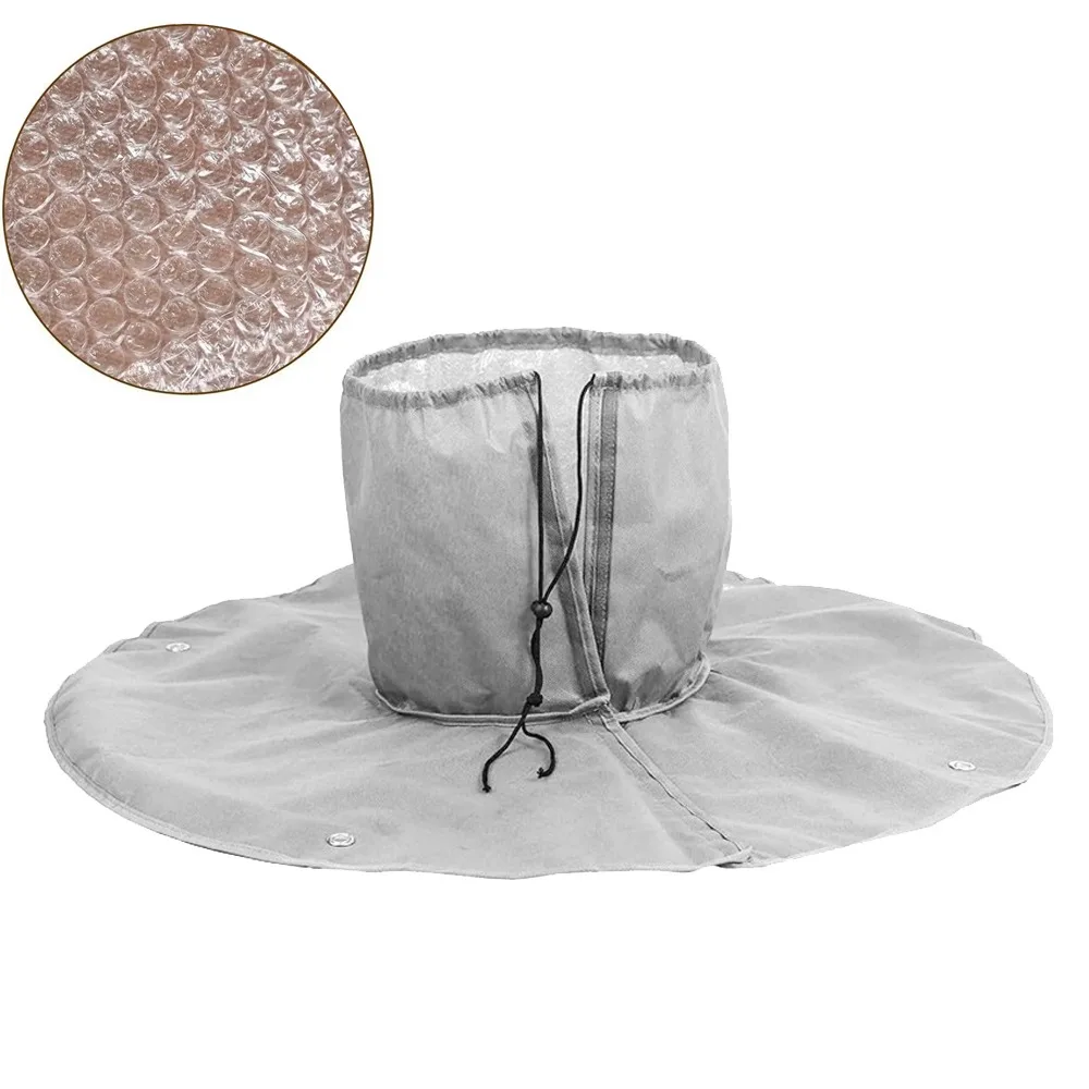 

Double Insulation Plant Insulation Cover Elastic Cord Adjustable Straps Thermal Plant Cover Reusable Constant Temperature