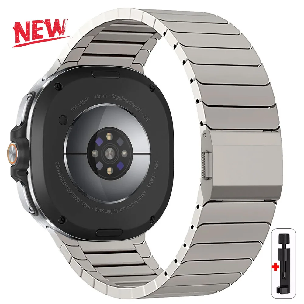 

Ремешок Iron Man для Samsung Galaxy Watch 8 Classic 46 мм 8 40 мм 44 мм Браслет из нержавеющей стали Correa Galaxy Watch Ultra 2025