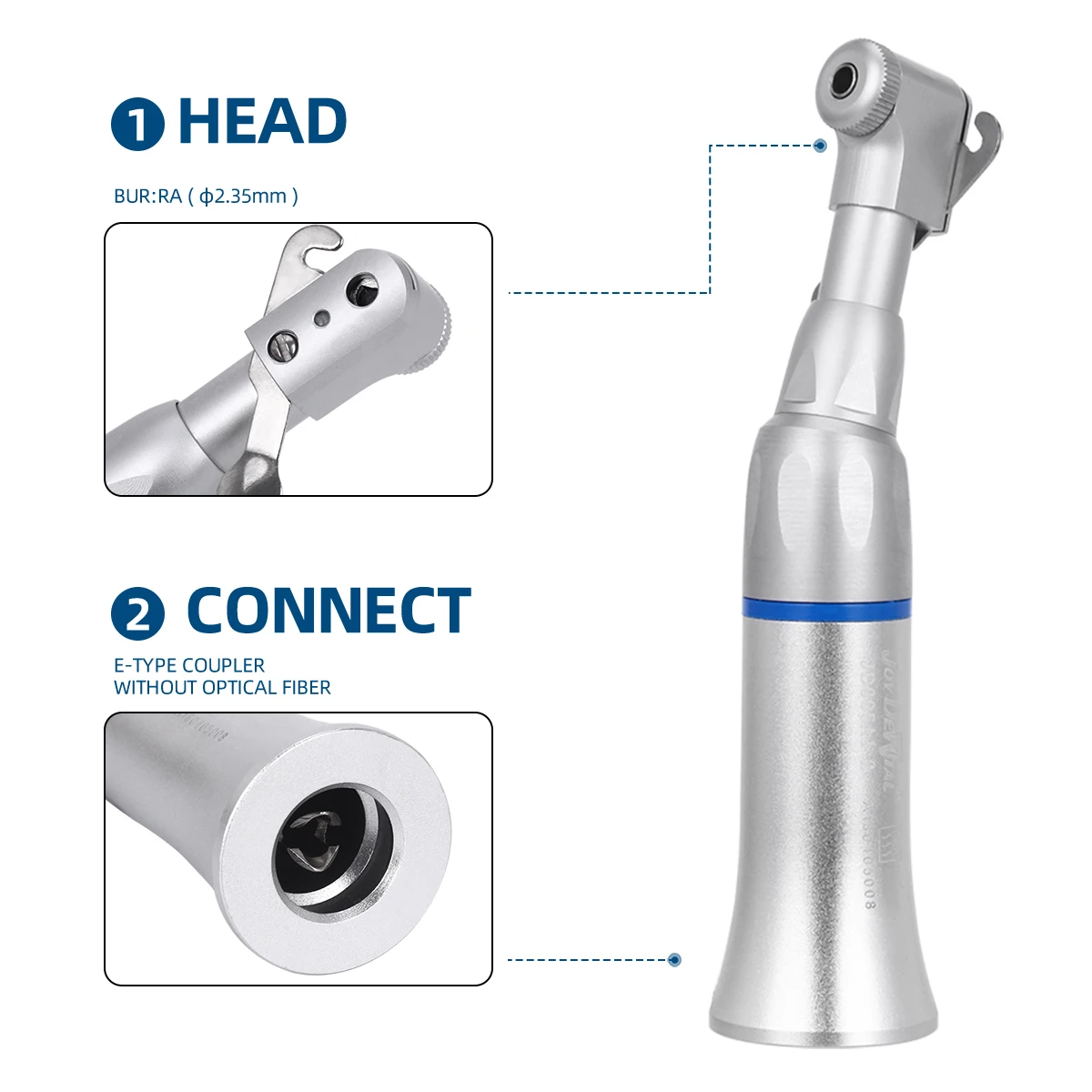 Dental High & Low Speed Handpiece Kit Standard Head Push Button Contra Angle Air Motor Straight Handpiece 2/4 Holes