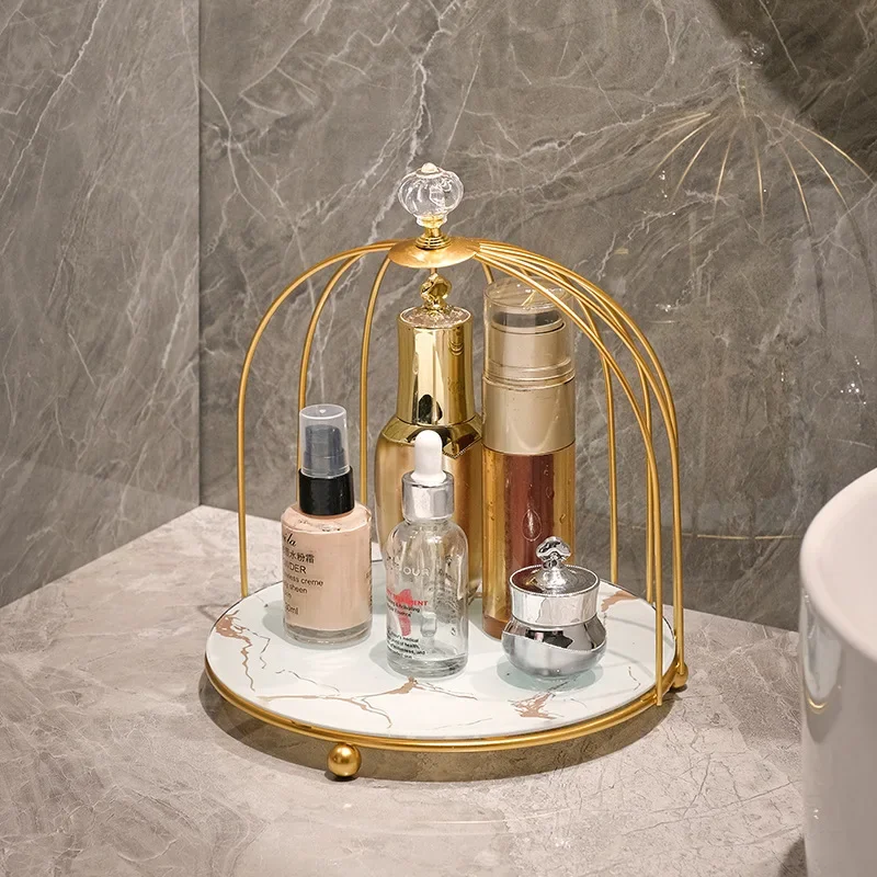 Bathroom Washroom Vanity Toilet Desktop Storage Boxes Makeup Supplies Washstand Birdcage Shelf Bathroom