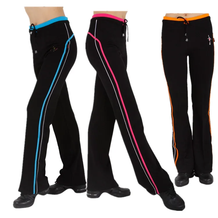 

Exercise Fitn Long Pants Women's Square Dance Exercise Gymnastic Beautiful Leggings Latin Dance Bot Sportswear