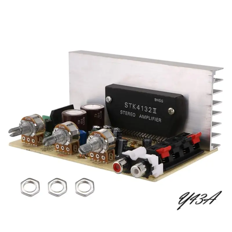 

Y43A-AM0408 Universal 2.0 Channel Digital Power Audio Stereo Amplifier Board DC 12V STK Thick Film Series Amplifier Board