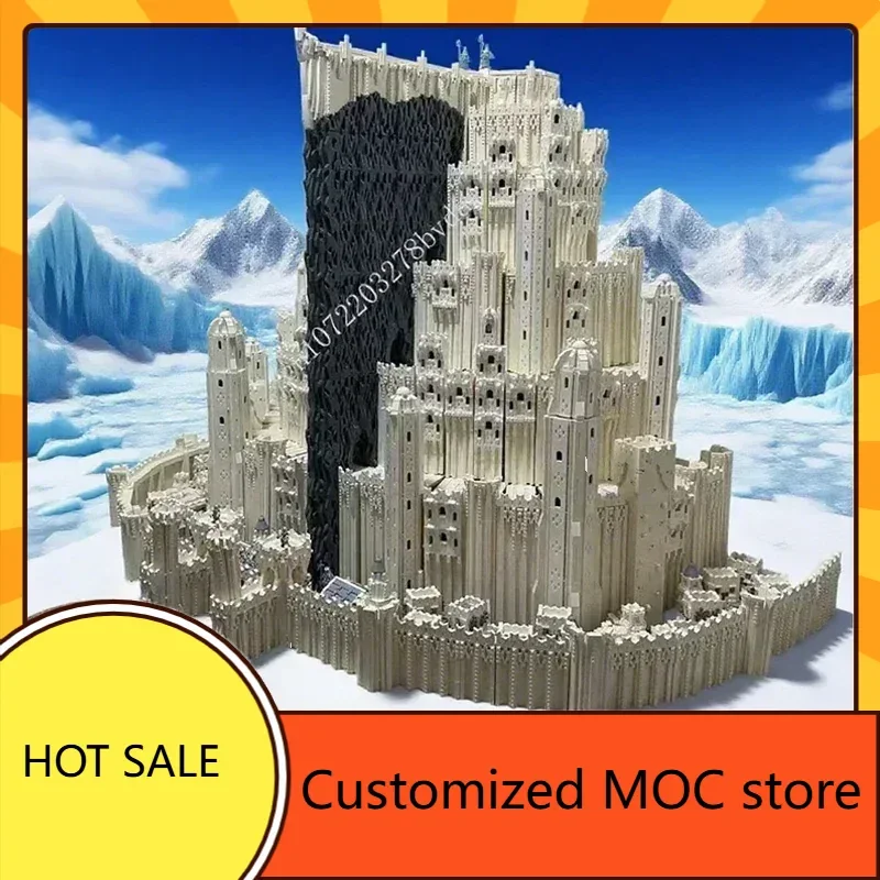 

99538PCS MOC Birthday Movie King Of Ring Gondor Minas Tirith Castle Puzzle Holiday Birthday Christmas Gift for Kids Age
