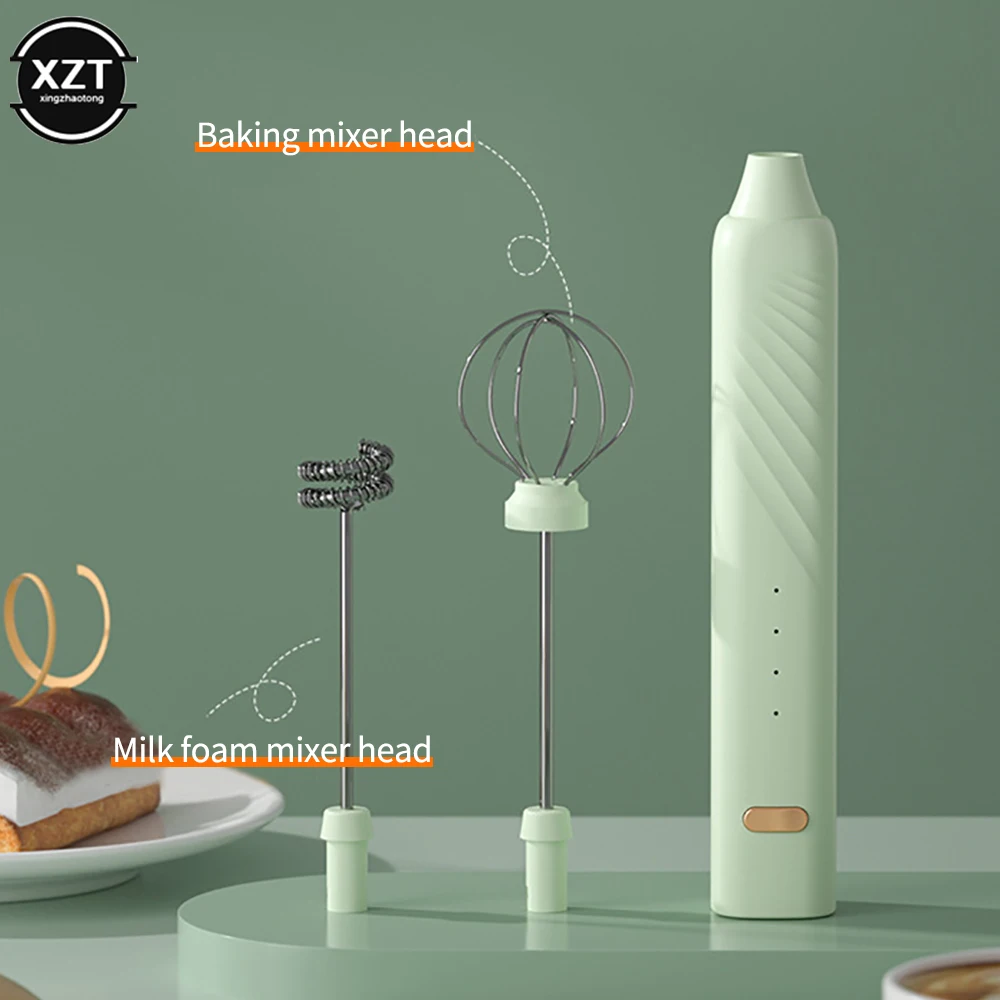 Mélangeur à lait électrique portatif, mélangeur d'œufs Rechargeable par USB, outils de cuisine, outils de cuisson