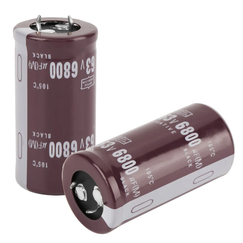 Electrolytic Capacitor Capacitor 63V 6800uF Electrolytic Capacitor 25 × 50mm 105℃