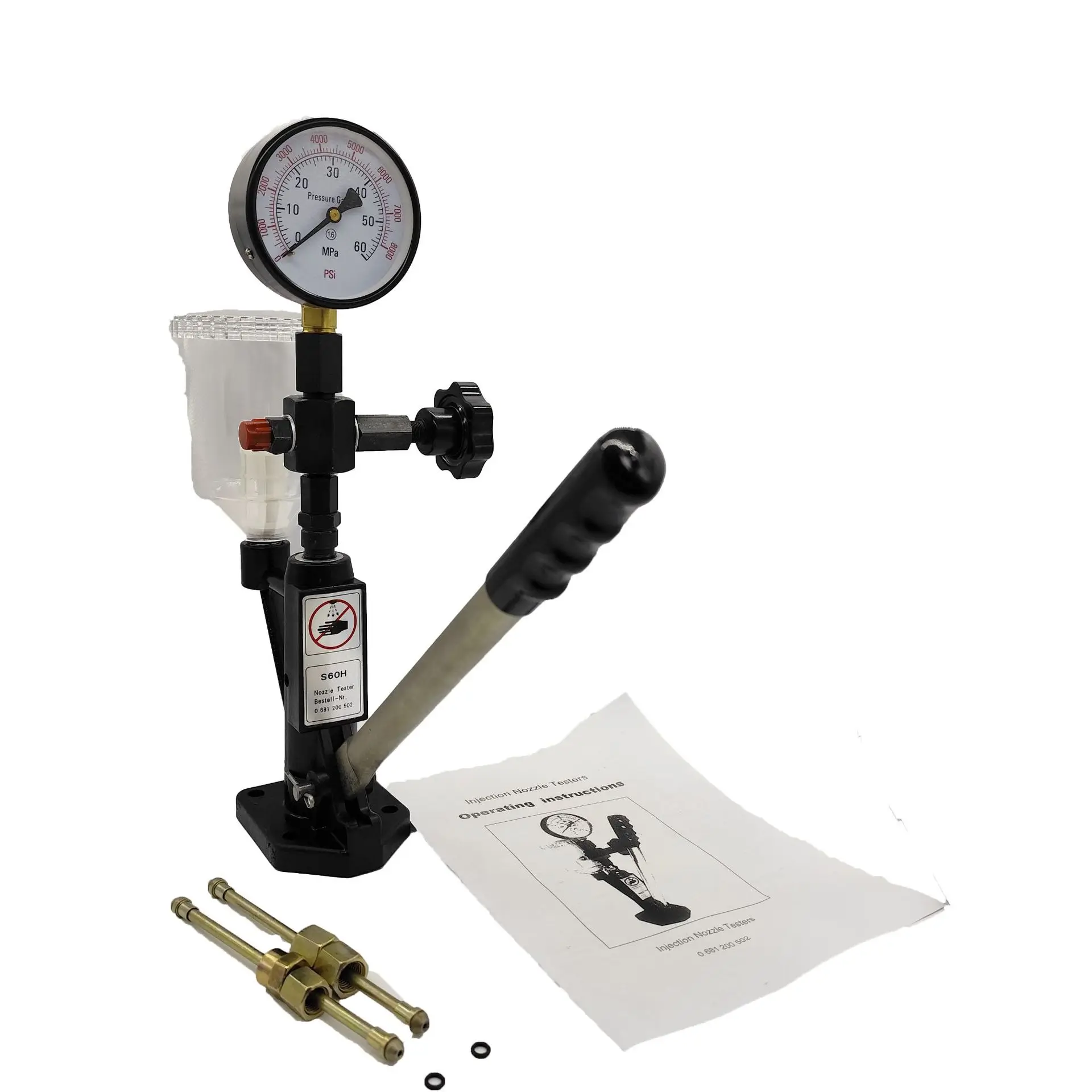 

S60H Injection Nozzle Calibrator Calibrator Imitation Bosch EFI Common Rail Injector 60MPA Hand Pressure Calibrator