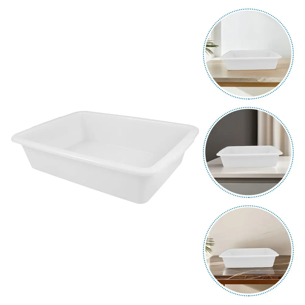 

2Pcs Rectangular Plastic Laboratory Tray Lab Organizer Chemical Experiment Supplies Storage Container Spill Proof