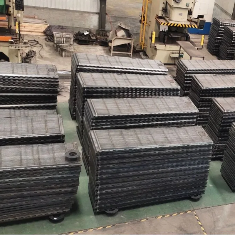 Triangular steel integral galvanized, bed breeding equipment manure ditch cover