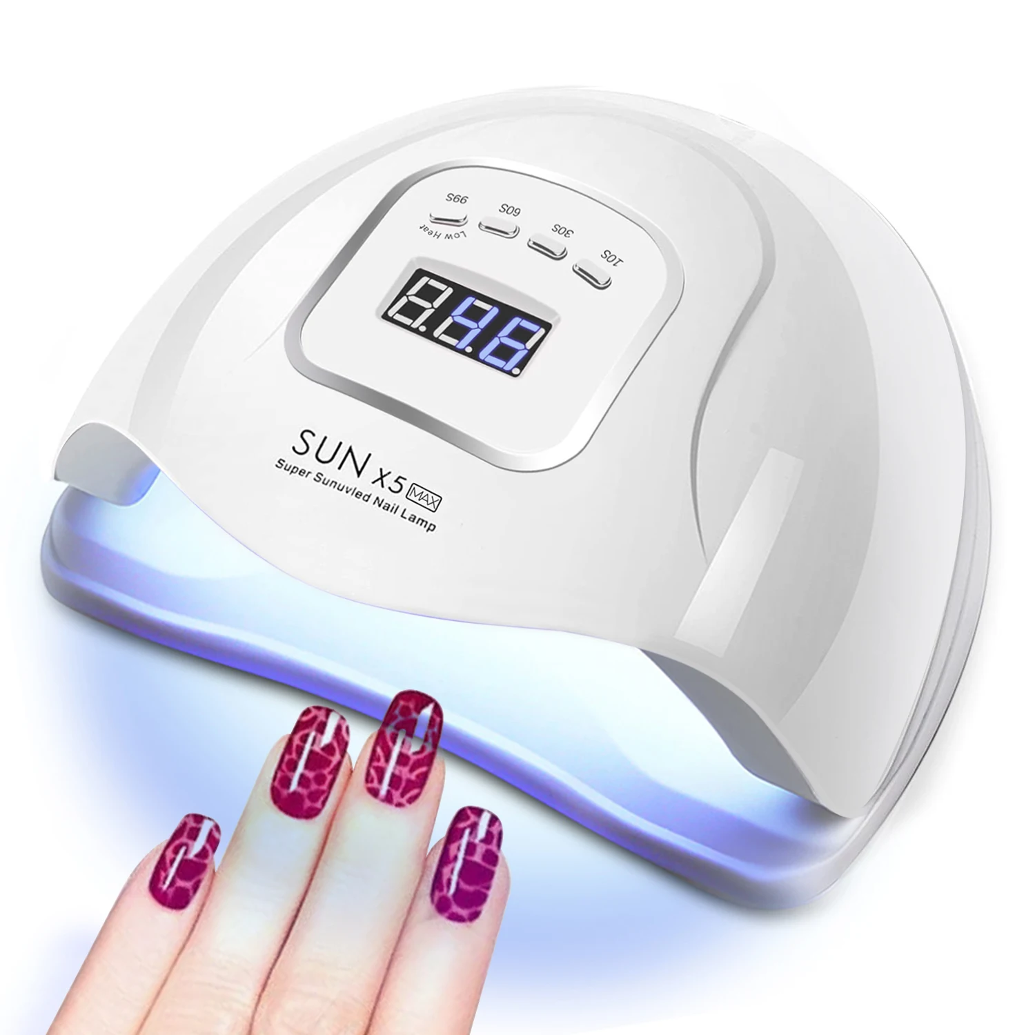 LINMANDA X5 MAX UV Gel Nail Lamp 120W UV Nail Dryer LED Light For Gel Polish-4 Timers Professional Nail Dryer Gel Polish Light