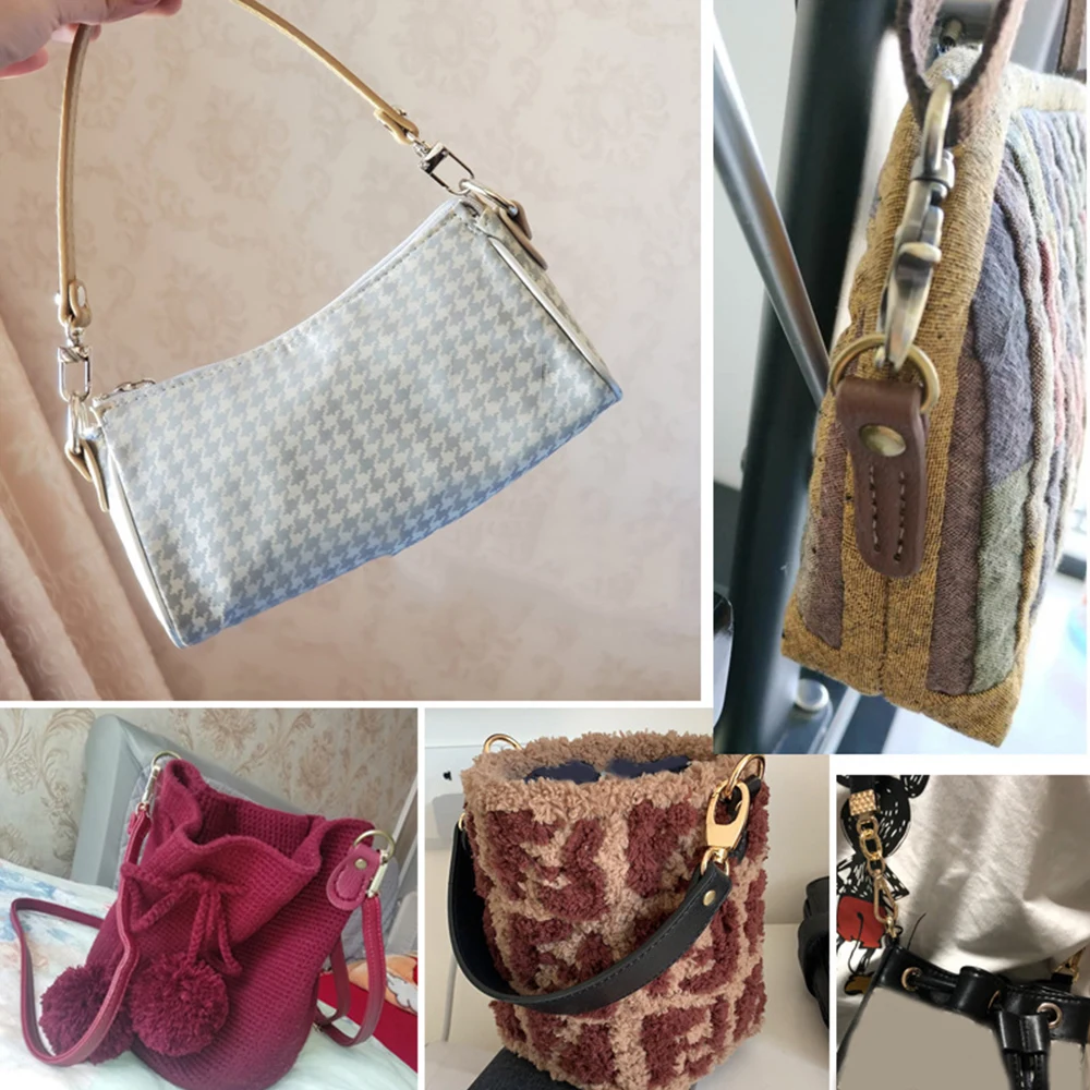 Adjustable Leather Handmade Buckle Replacement for DIY Handbag Shoulder Bag Backpack Block Lock Accessories