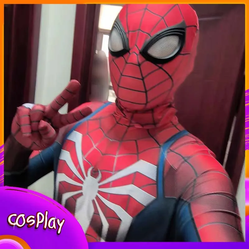 

Костюм Человека-паука для PS5: Усовершенствованный комбинезон супергероя для косплея, Хэллоуина, Комик-Кона, вечеринок, реквизит для косплея, боди для взрослых мужчин, подарок