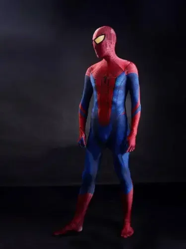 Amazing Spiderman Yellow Lens Cosplay Superhero TASM Spiderman Costume Halloween Spandex Fullbody Zentai Suits Adult