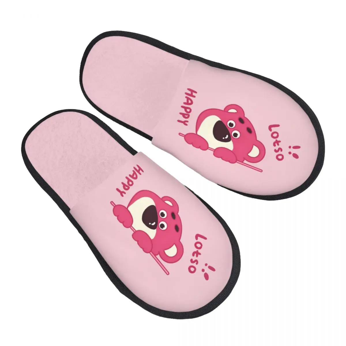 

Тапочки для гостей Lotso на заказ для женщин в отеле, домашние тапочки с рисунком клубничного медведя