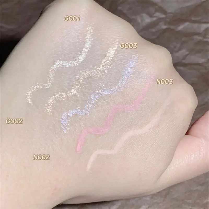 1/2/3PCS Lying Silkworm Pen Highlighter Stick 5 Colors Eyeliner Pen Glitter Eyeshadow Pen Eyes Makeup Shimmer Shiny Sequins