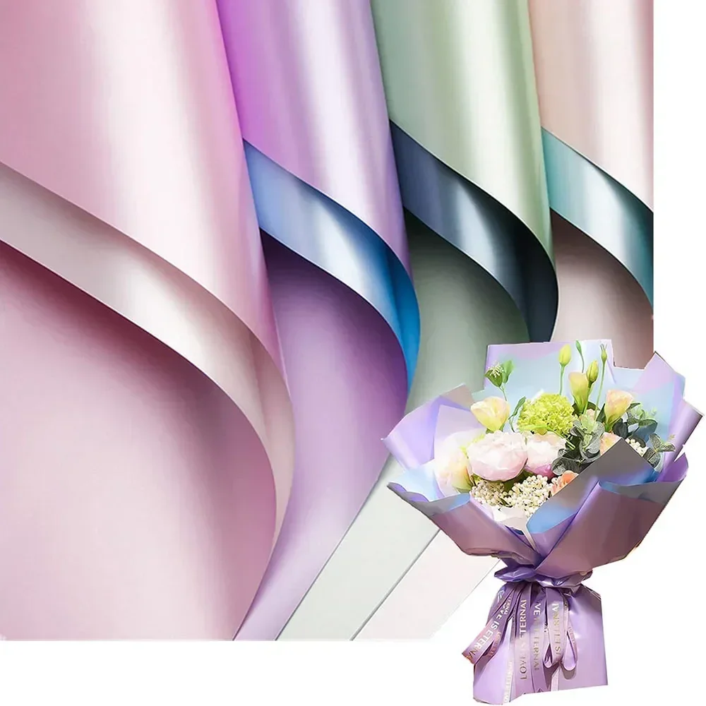 

Waterproof Florist Bouquet Paper,Double Sided Colors Fresh Flowers Wrapping Paper,Gift Packaging Florist Bouquet Wrap 20pcs/pack