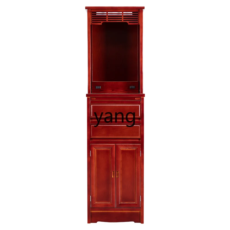 Nouvelle niche bouddhiste en bois massif de style chinois LH, armoire d'offrandes et de fortune pour les ancêtres et Guanyin, pour les foyers taïwanais
