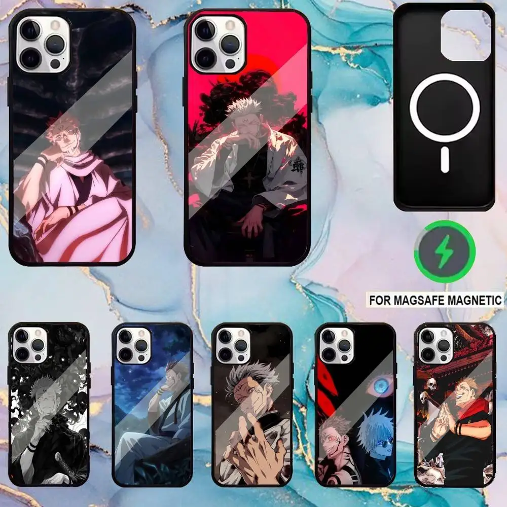 

Ryomen Sukuna Phone Case For iPhone17,16,15,14,13,12,11 Plus,Pro Max Magnetic Magsafe Wireless Charging