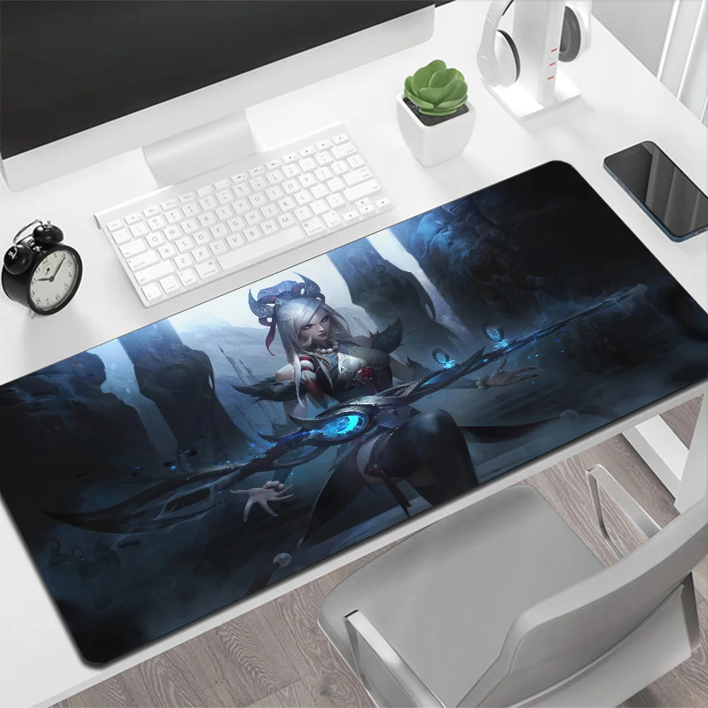 League of Legends Caitlyn Large Mouse Pad Gaming Mouse Pad PC Gamer Computer Mouse Mat Big Mousepad XXL Carpet Keyboard Desk Mat