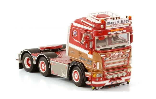 Alloy Toy Model Gift WSI 1:50 Scale Sca-nia R5 6X2 Tag axle,Transport Truck Tractor Vehicle Diecast Toy Model,01-3879