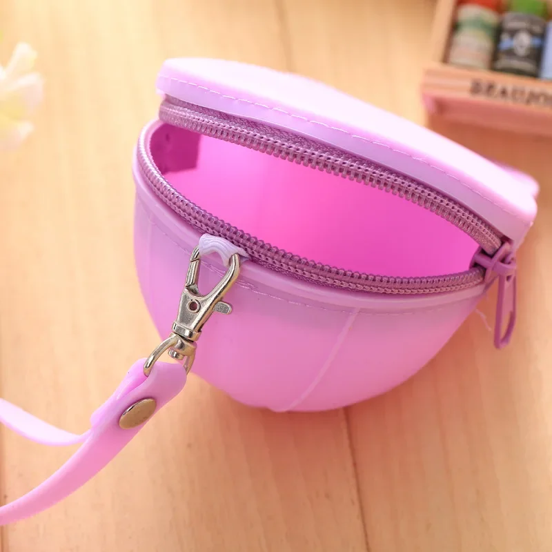 Cap Hat Style Jelly Candy Color Silicone Coin Purse Kids Gift Cartoon Trendy Mini Bag Lady Change Purse Women Smart Wallets