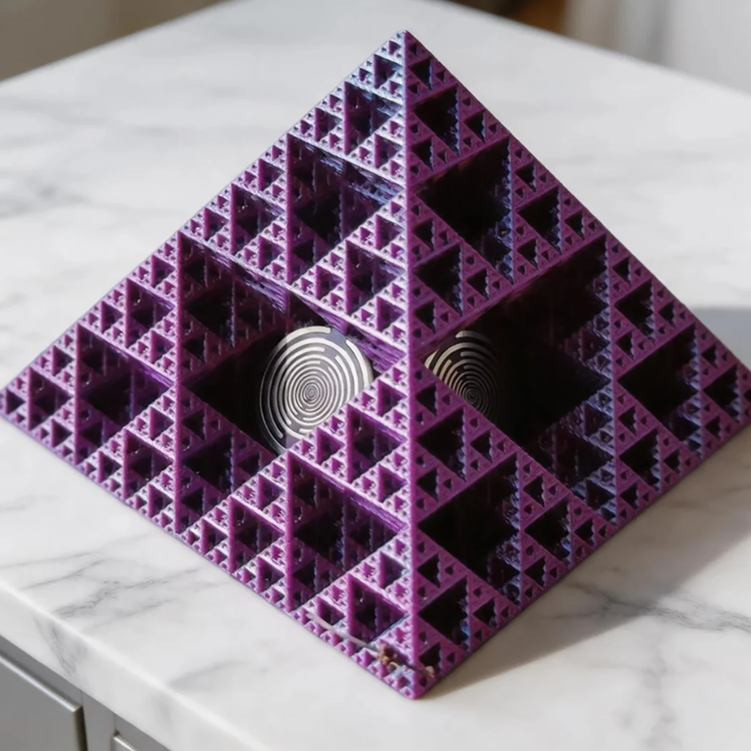 Crystal Demagnetization MWO Energy-Cultivation Pyramid - Polarization Disk Electromagnetic Multi-Frequency Oscillator