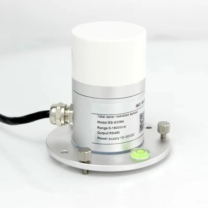 ES-S228A الالكترونيات الضوئية الاستشعار الإشعاع الشمسي العالمي RS485 الارسال 0 ~ 1800 واط/م2 الإشعاع مقياس الإشعاع الزراعة الشمسية