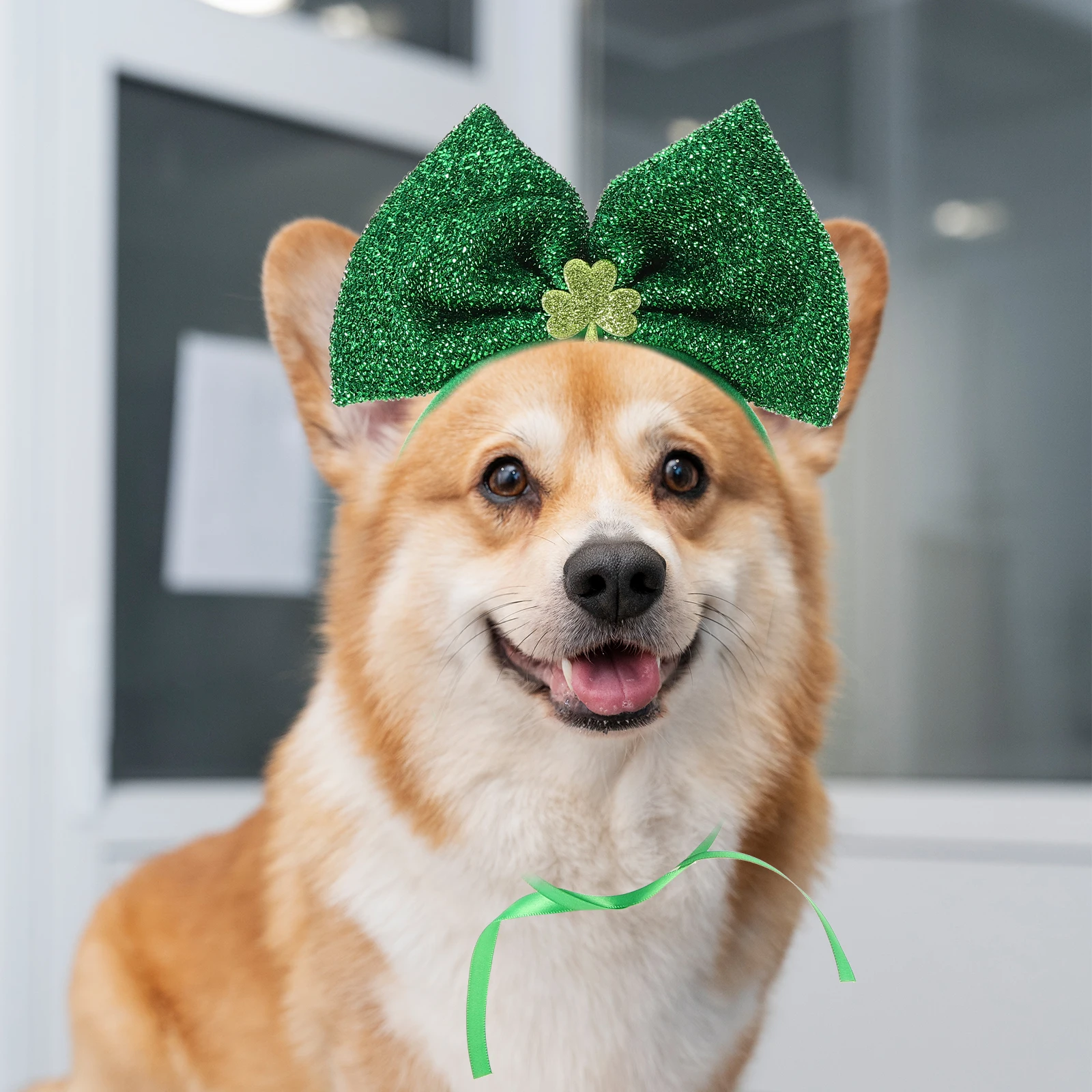 

Pet Headb St Patrick's Day Dog Headdress Festive Props Cool Novel Costume Accessory Celebration Party Supplies Pet HairAccessory