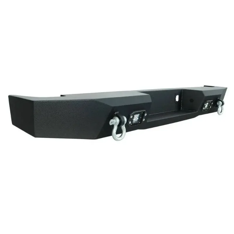 

Factory Hot Selling Newest Offroad Replacement Parts Steel Rear Bumper Aftermarket Black Winch Bumper Guard For GMC Sierra 2500/