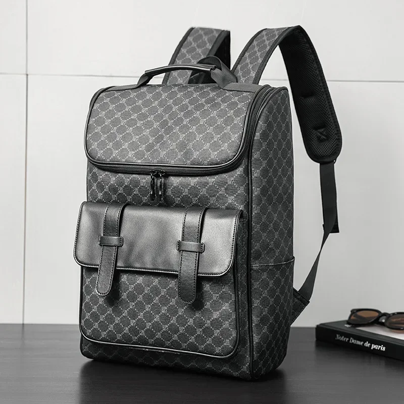 Design de luxo mochila das mulheres dos homens alta capacidade mochila viagem moda floral impresso estudante saco escolar negócios latop saco