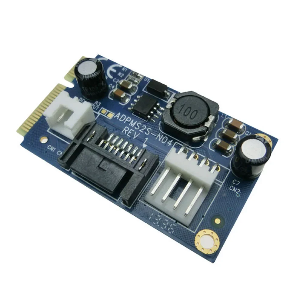 mini SATA to 7pin SATA Adapter MSATA to SATA supply 5V/12V