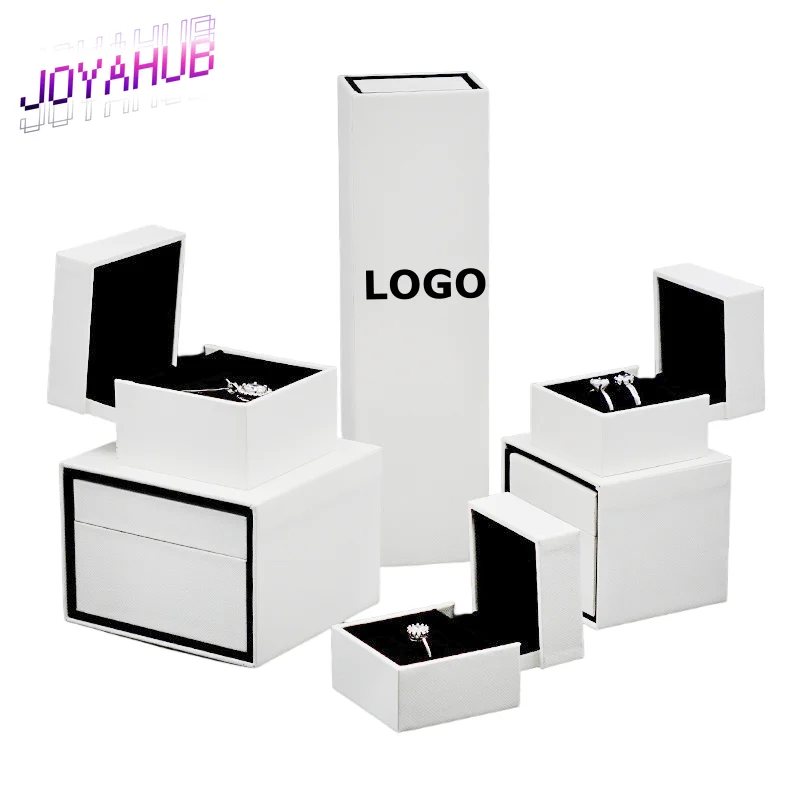 

Customized LOGO High-end Ring Misalignment Box Creative Bracelet Ring Necklace Pendant Bracelet Case Gift Packaging Box Branding
