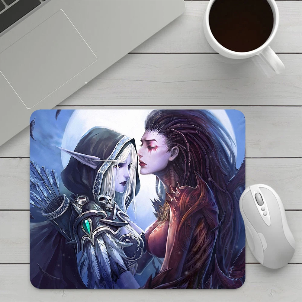 World of Warcraft Sylvanas Small Gaming Mouse Pad Computer Mousepad PC Gamer Mouse Mat Office Mausepad XXL Keyboard Mat Desk Pad