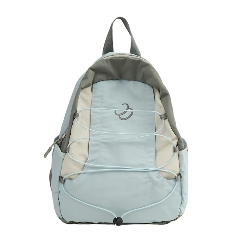 

Легкий рюкзак в стиле пэчворк с контрастными цветами, нейлоновая сумка через плечо в стиле Y2K, универсальная сумка для отдыха, школьный рюкзак для студентов