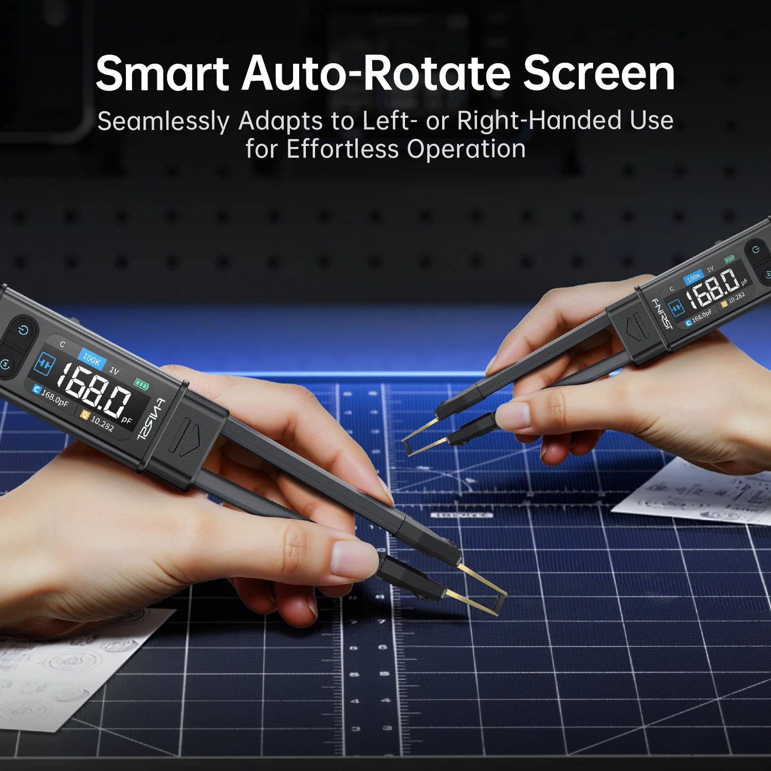FNIRSI LCR-ST2 Digital LCR Meter Component Tester R C L Diode Triode MOS ESR Measurement Tool for Electronic Repair DIY Kit