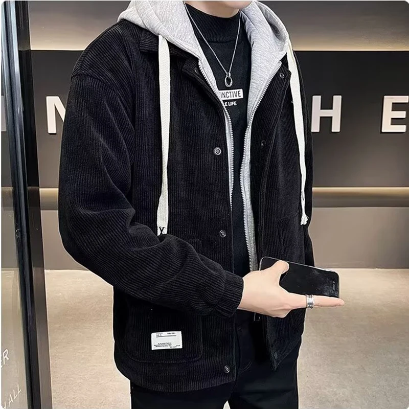 2024 Spring Autumn Men's Jackets High Quality Trend Streetwear Coats Men Japan Fashion Men Clothing Hooded Baseball Jackets Men