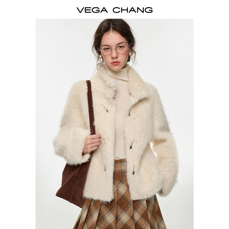 

Vega Chang New Winter Women's Faux Fur Eco-Friendly Fashionable Versatile Jacket