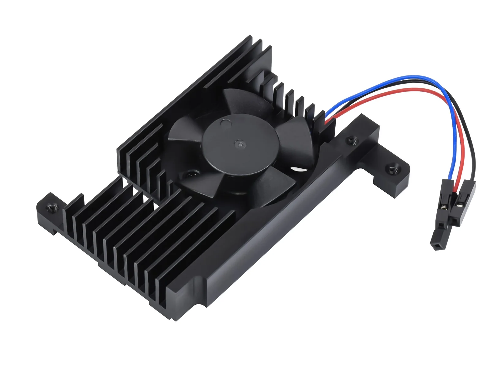 

Dedicated All-In-One Aluminum Alloy Cooling Fan for Raspberry Pi 4B, PWM Speed Adjustment, Better cooling with Thermal Tapes