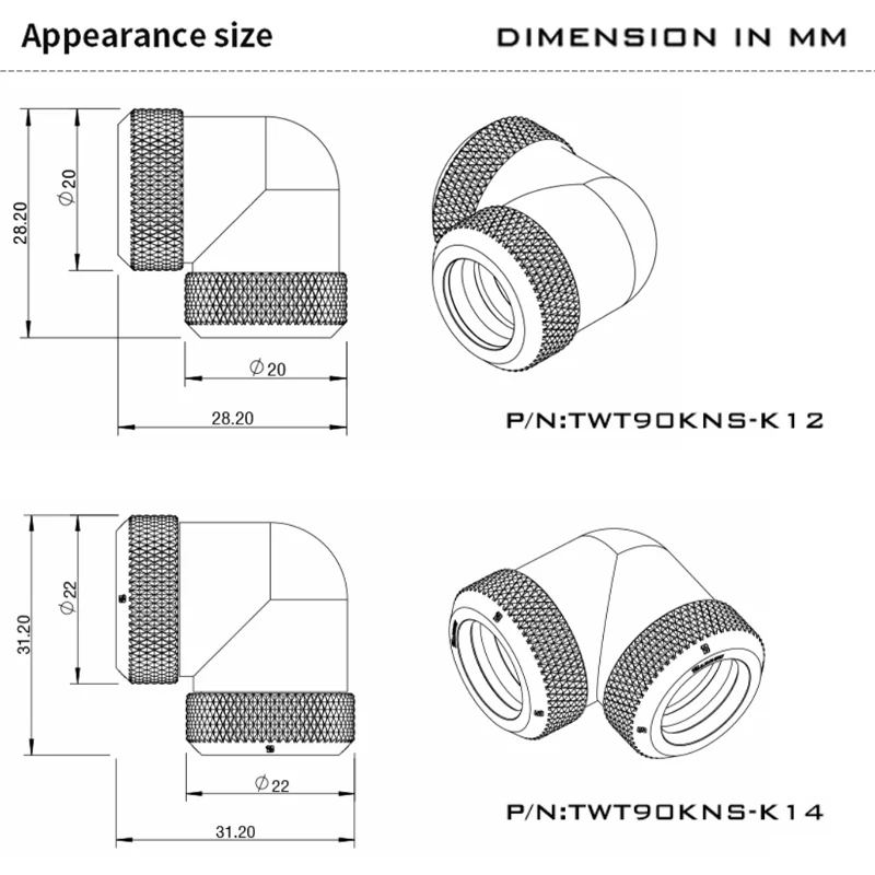 

Фитинг Barrow под 90 градусов, адаптер для водяного охлаждения, фитинги для жестких трубок G1/4", адаптеры для жестких трубок OD14мм, TWT90KNS-K14